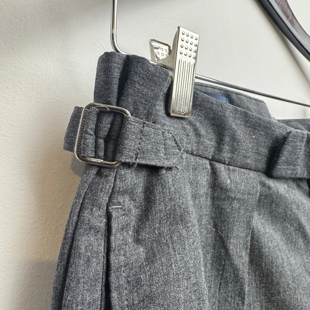 VTG Polo Ralph Lauren Dress Pants Men's 31x30 Gray Side Tab Adjusters